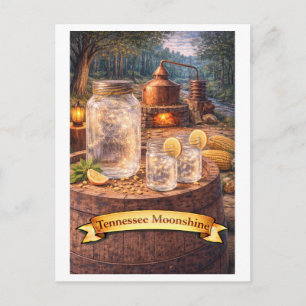 Cartão Postal Tennessee Moonshine (Série de Comida Americana)