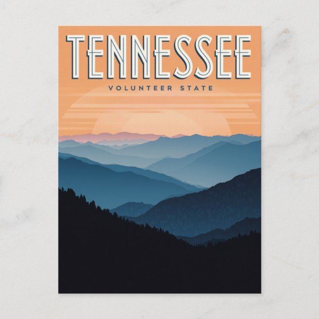 Cartão Postal Tennessee Volunteer State (Frente)