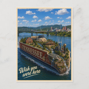 Cartão Postal Tennessee   Wish You Were Here   Série de Estados