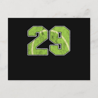 Cartão Postal Tennis Ball 29 th Birthday Celebration Sports Gift