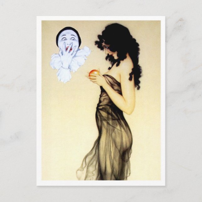 Cartão Postal Tentação - da Série Amor de Pierrot (Frente)