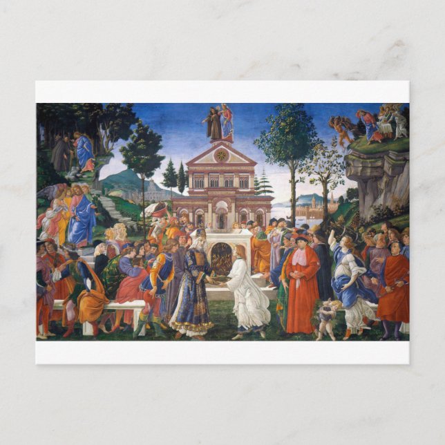 Cartão Postal Tentações de Cristo, Sandro Botticelli (Frente)