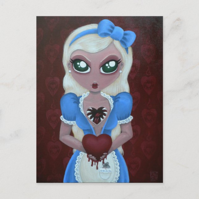 Cartão Postal Tente tocar meu coração (Frente)