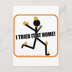 Cartão Postal Tentei em casa!