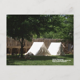 Cartão Postal Tents no Sycamore Shoals State Historical Park