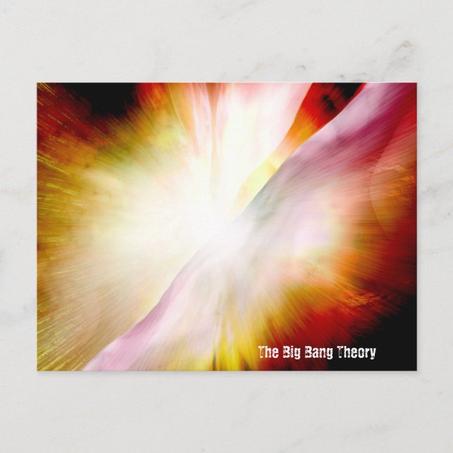 Cartão Postal Teoria do Big Bang (Frente)