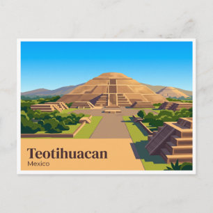 Cartão Postal Teotihuacan México