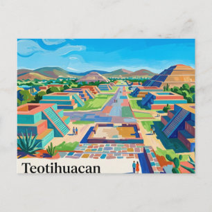 Cartão Postal Teotihuacan México
