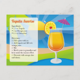 Cartão Postal Tequila Sunrise