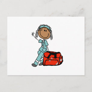 Cartão Postal Terapeuta Respiratória Feminina ou EMT