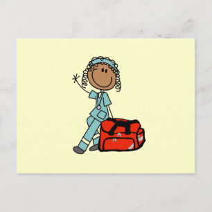 Cartão Postal Terapeuta Respiratória Feminina ou EMT