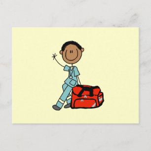 Cartão Postal Terapeuta Respiratório Masculino ou EMT