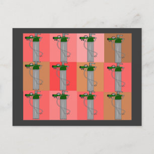 Cartão Postal Terapeuta Respiratório Presentes Pink Popart