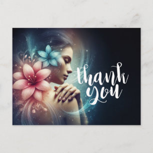 Cartão Postal Terapêutica de Massagem Terapia Mãos Energia Spa B