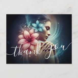 Cartão Postal Terapêutica de Massagem Terapia Mãos Energia Spa B