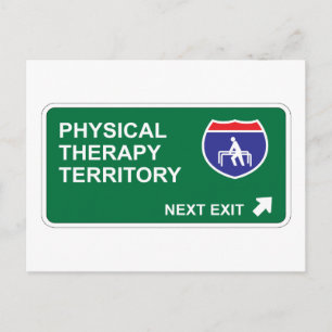 Cartão Postal Terapêutica Física Próxima Saída