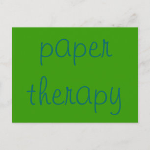 Cartão Postal terapia de papel