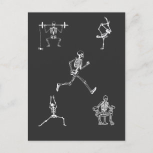 Cartão Postal Terapia Pessoal do Comboio Gym Spooky Halloween