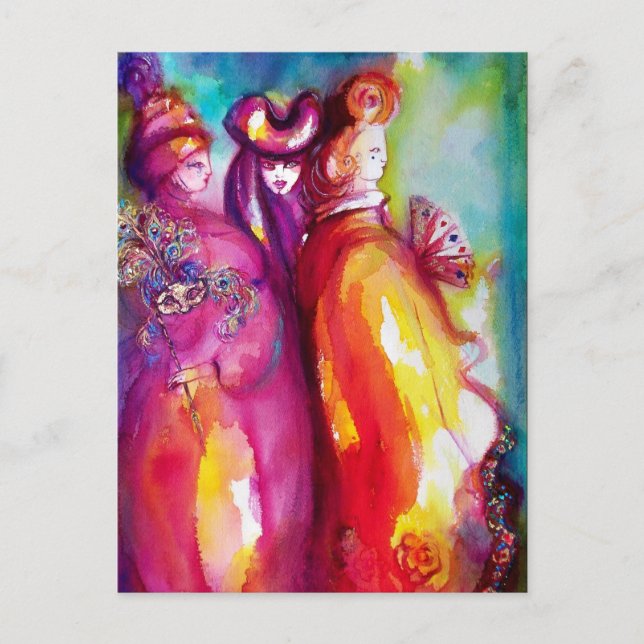 Cartão Postal TERCEIRA MASSA / Mascarada Veneza (Frente)