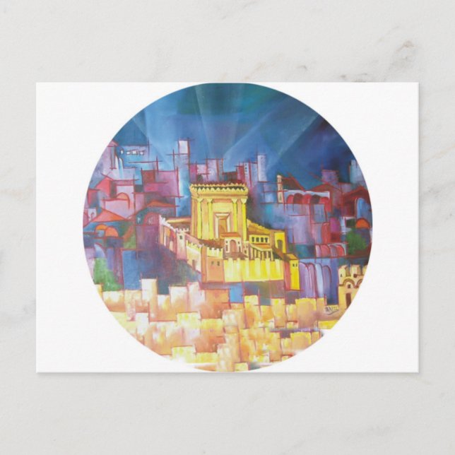 Cartão Postal Terceiro Templo de Jerusalém (Frente)