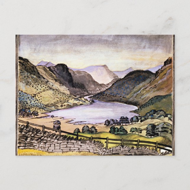 Cartão Postal Terceiro, trabalho de arte de Paul Nash (Frente)
