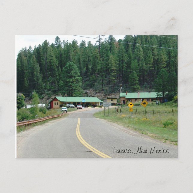 Cartão Postal Tererro, Cartão-postal do Novo México (Frente)