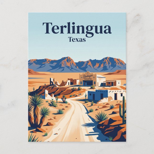Cartão Postal Terlingua EUA (Frente)