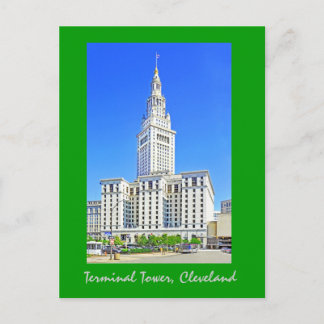 Cartão Postal Terminal Tower, Cleveland, Ohio, EUA