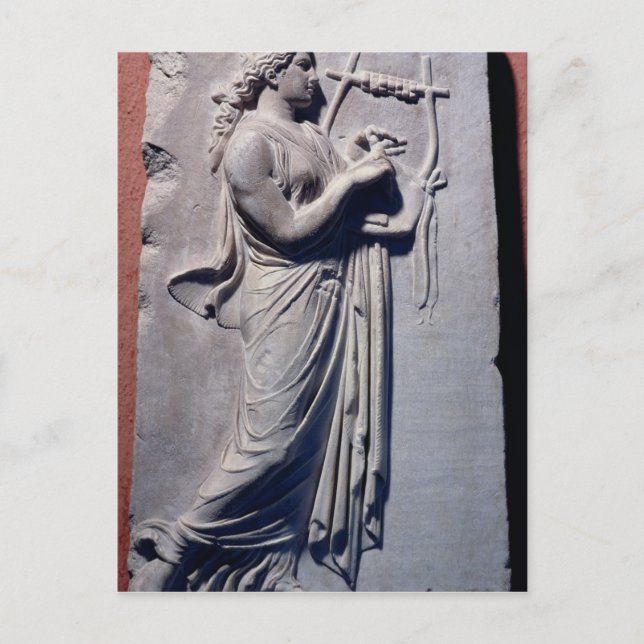 Cartão Postal Terpsichore, o musa da dança e da canção (Frente)