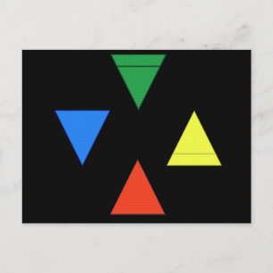 Cartão Postal Terra da água do fogo do ar