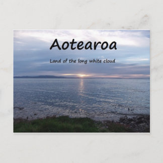 Cartão Postal Terra de Aotearoa da Nuvem Branca Longa