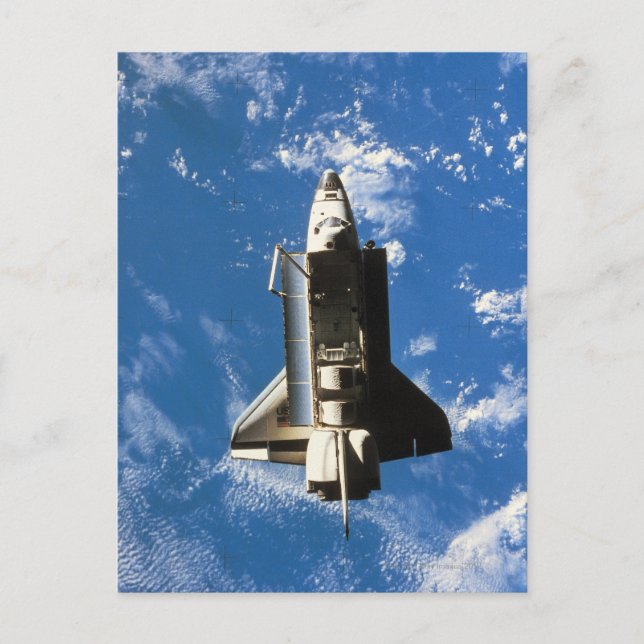Cartão Postal Terra de órbita 2 do vaivém espacial (Frente)