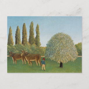 Cartão Postal Terra de pastagem (O Pasto), Henri Rousseau, 1910