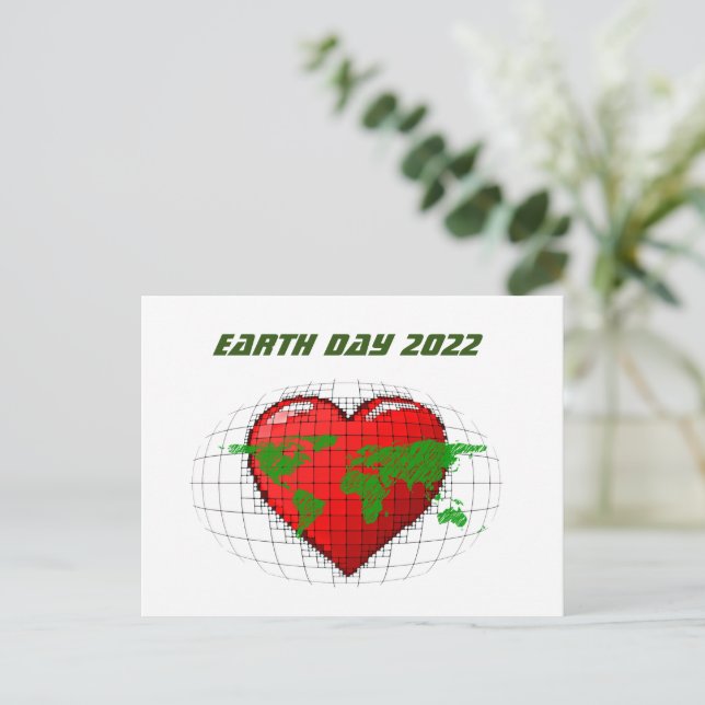 CARTÃO POSTAL TERRA DIA 2022 (Em pé/Frente)