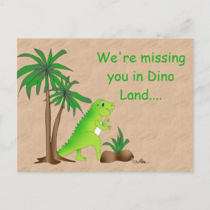Cartão Postal Terra dos Dinossauros Dino Fofo