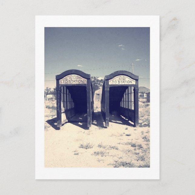 Cartão Postal terra maravilhosa deserta (Frente)