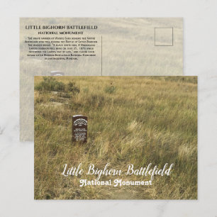 Cartão Postal Terra Nativa do Burial Americano, Pequeno Bighorn