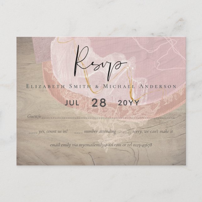 Cartão Postal Terra Natural Folhas de Madeira Russa (Frente)