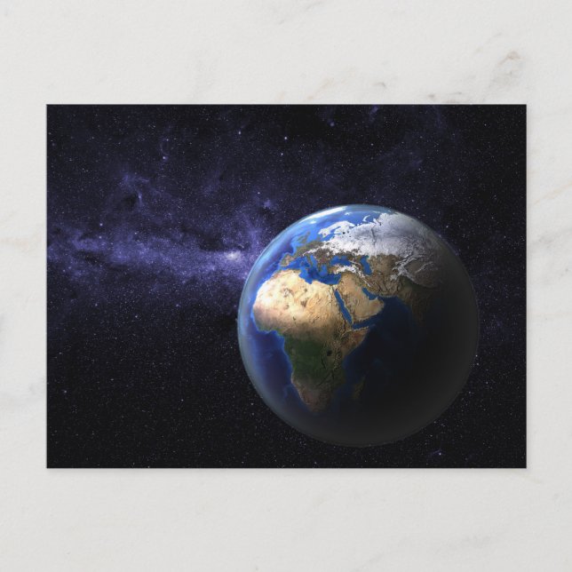 Cartão Postal Terra no espaço (Frente)