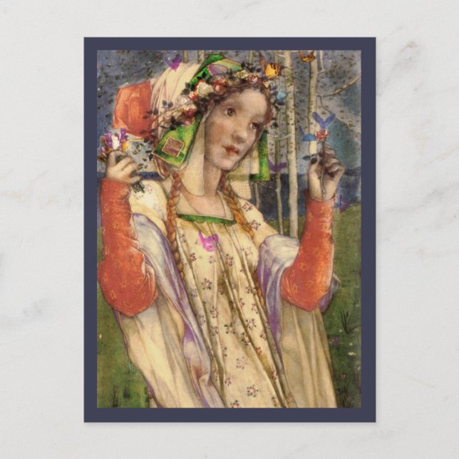 Cartão Postal Terra primavera (Frente)