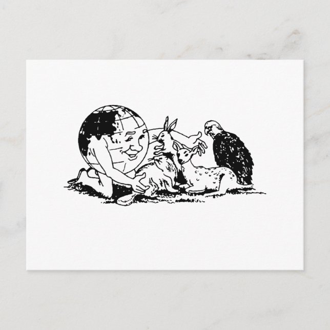 Cartão Postal TERRA - Proteger a vida selvagem (Frente)