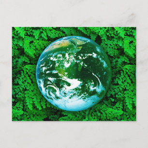 Cartão Postal Terra Verde - consciência ecológica
