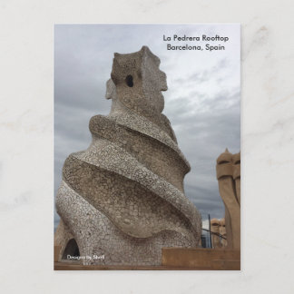 Cartão Postal Terraço da La Pedrera Barcelona