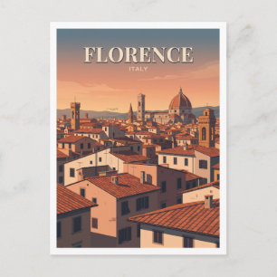 Cartão Postal Terraços de Oltrarno ao Pôr do Sol Florença Itália