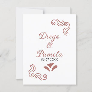 Cartão Postal Terracotta casal de casamento russo negro em Espan