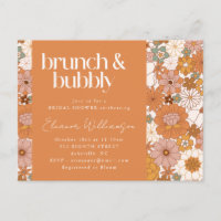 Terracotta Floral Brunch Noivado Chuveiro Terroso