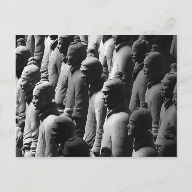 Cartão Postal Terracotta Warriors Xian China Fotografia (Frente)