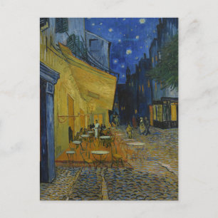 Cartão Postal Térreo do Café à Noite por Vincent Van Gogh