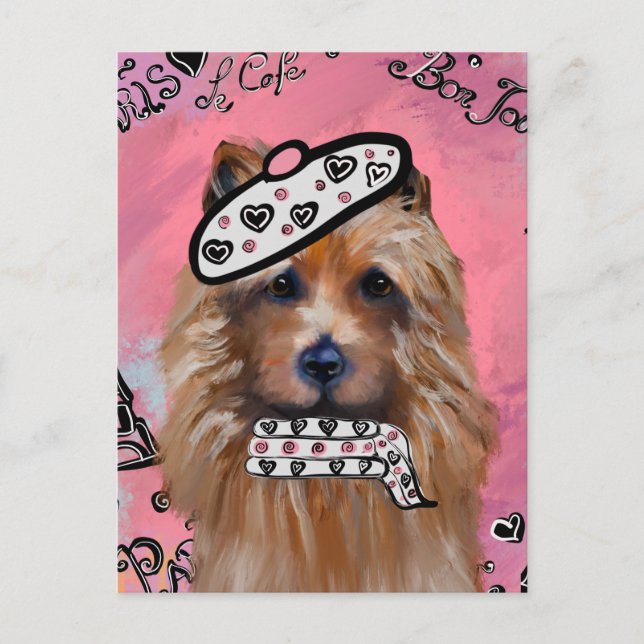 Cartão Postal Terrier australiano (Frente)