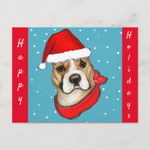 CARTÃO POSTAL TERRIER STAFFORDSHIRE AMERICANO